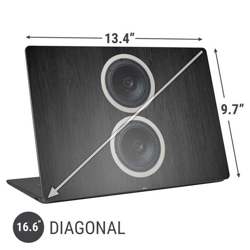 Boom Box Speakers Universal Laptop 16.6in (13.4 x 9.7in) Skin